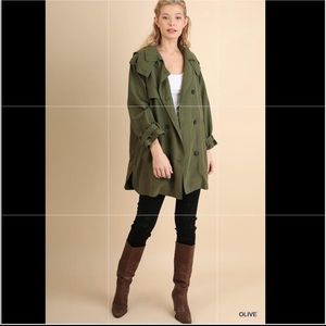 Olive green boho jacket